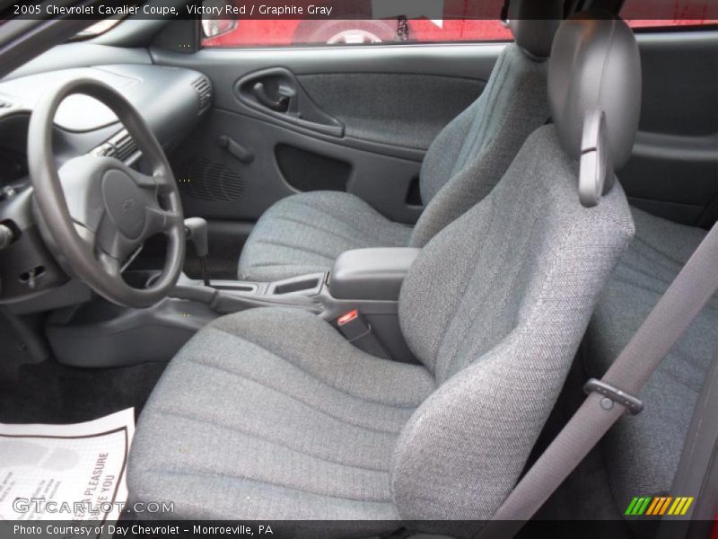 Victory Red / Graphite Gray 2005 Chevrolet Cavalier Coupe