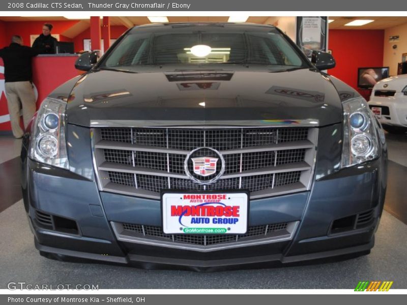 Thunder Gray Chromaflair / Ebony 2008 Cadillac CTS Sedan