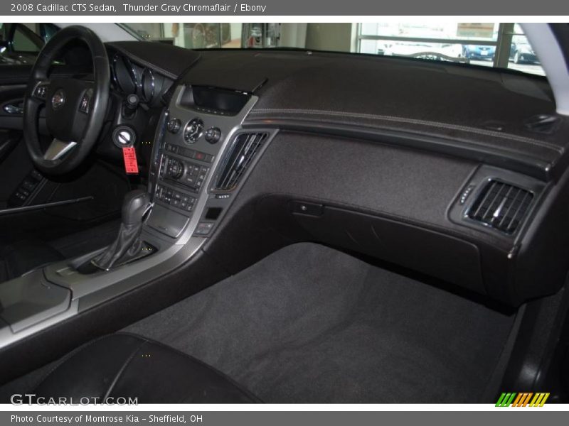 Thunder Gray Chromaflair / Ebony 2008 Cadillac CTS Sedan