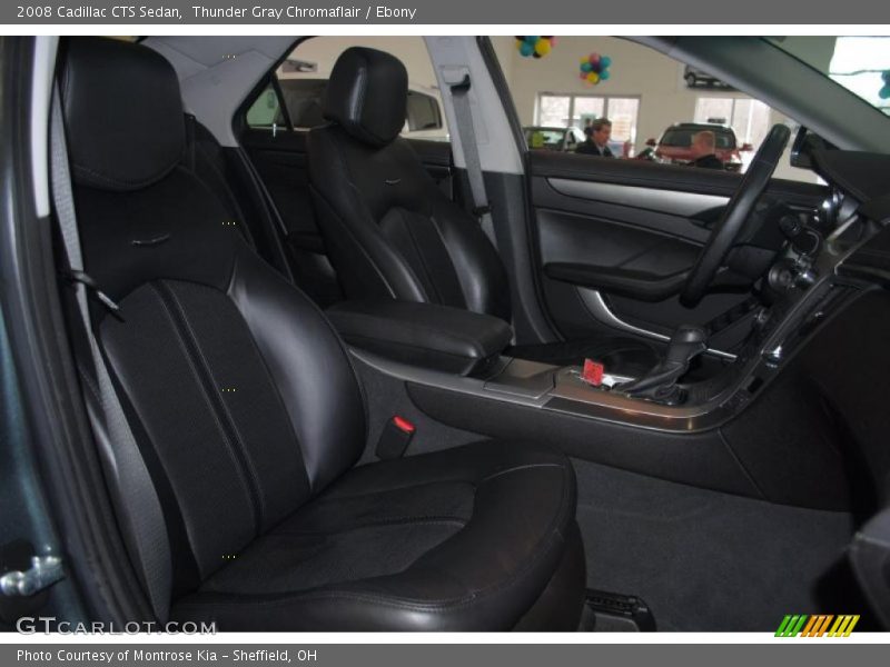 Thunder Gray Chromaflair / Ebony 2008 Cadillac CTS Sedan