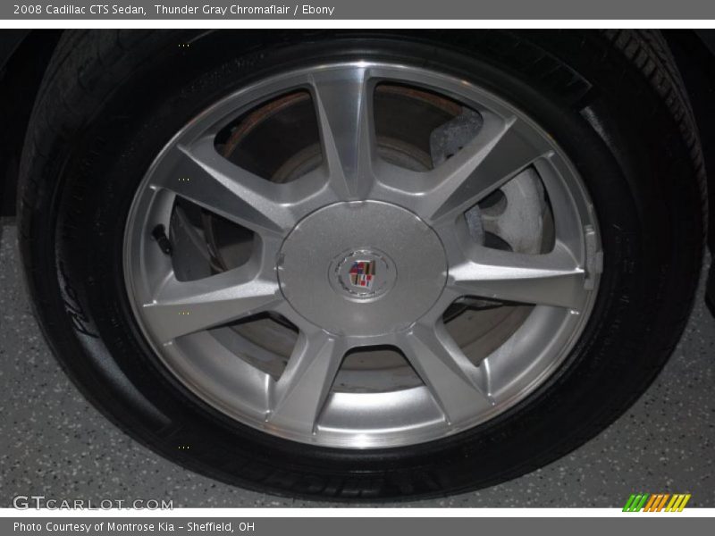 Thunder Gray Chromaflair / Ebony 2008 Cadillac CTS Sedan