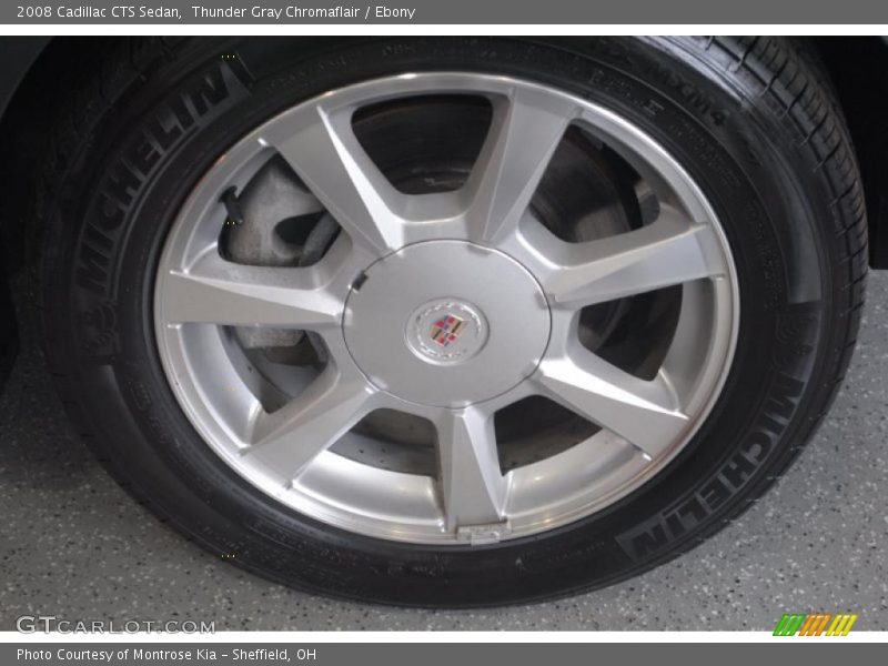 Thunder Gray Chromaflair / Ebony 2008 Cadillac CTS Sedan