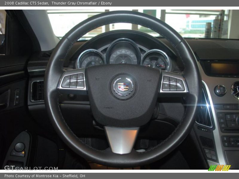 Thunder Gray Chromaflair / Ebony 2008 Cadillac CTS Sedan