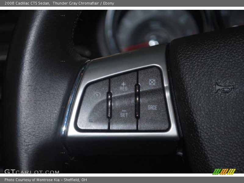 Thunder Gray Chromaflair / Ebony 2008 Cadillac CTS Sedan