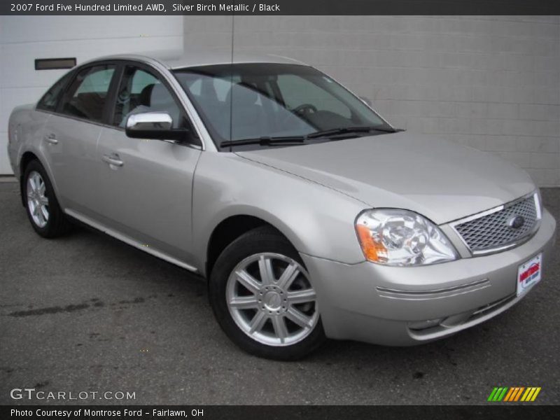 Silver Birch Metallic / Black 2007 Ford Five Hundred Limited AWD