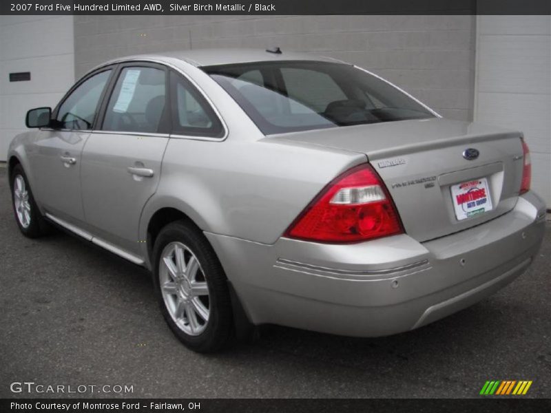 Silver Birch Metallic / Black 2007 Ford Five Hundred Limited AWD