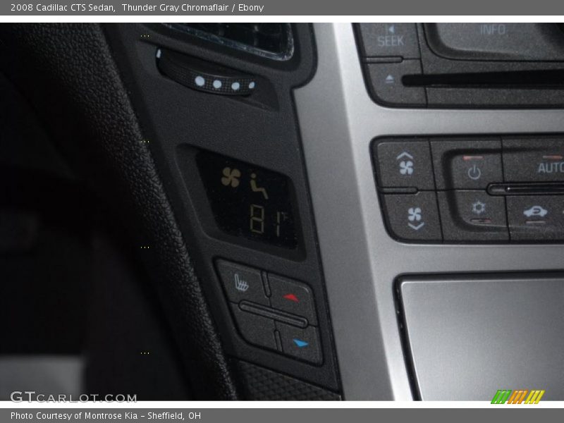 Thunder Gray Chromaflair / Ebony 2008 Cadillac CTS Sedan
