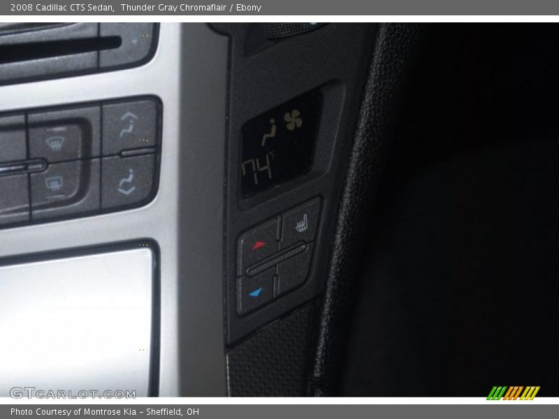 Thunder Gray Chromaflair / Ebony 2008 Cadillac CTS Sedan
