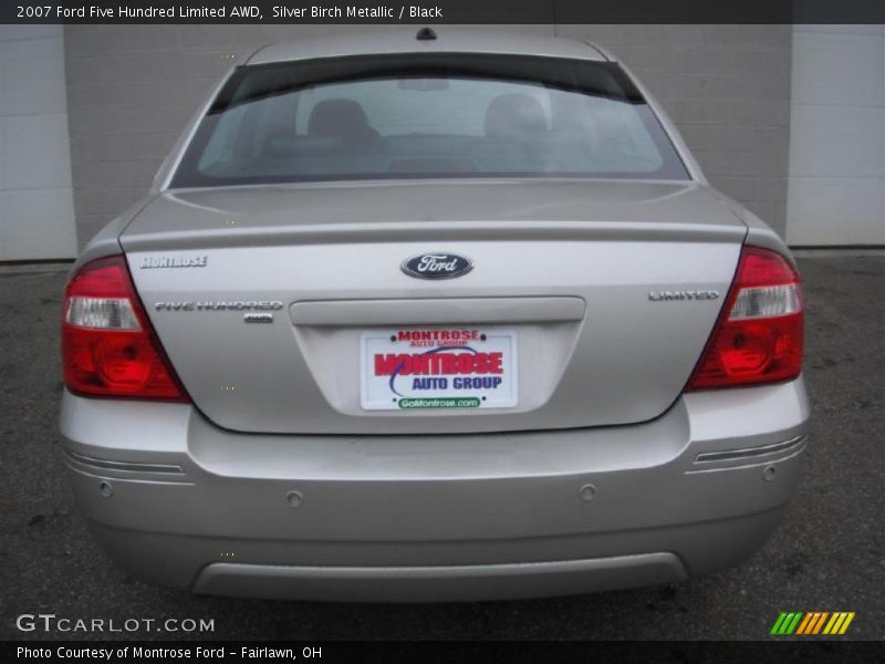 Silver Birch Metallic / Black 2007 Ford Five Hundred Limited AWD