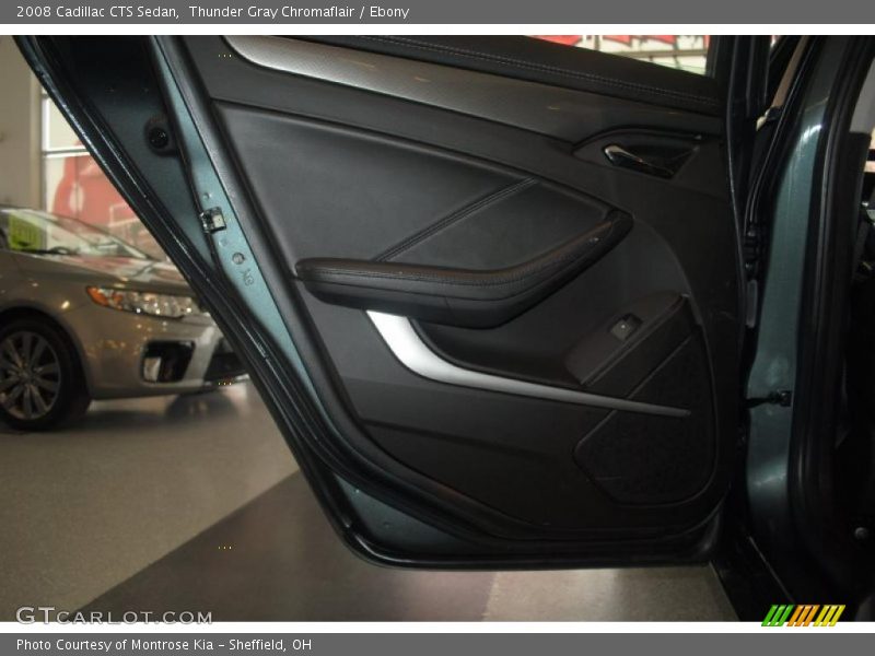 Thunder Gray Chromaflair / Ebony 2008 Cadillac CTS Sedan