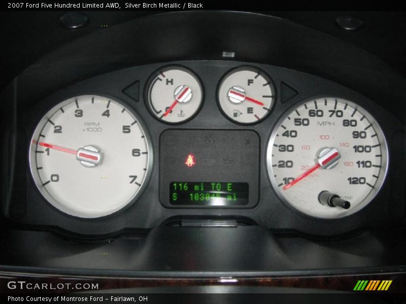  2007 Five Hundred Limited AWD Limited AWD Gauges