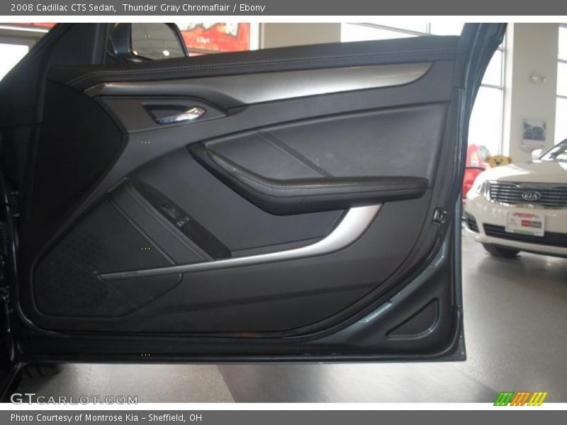 Thunder Gray Chromaflair / Ebony 2008 Cadillac CTS Sedan