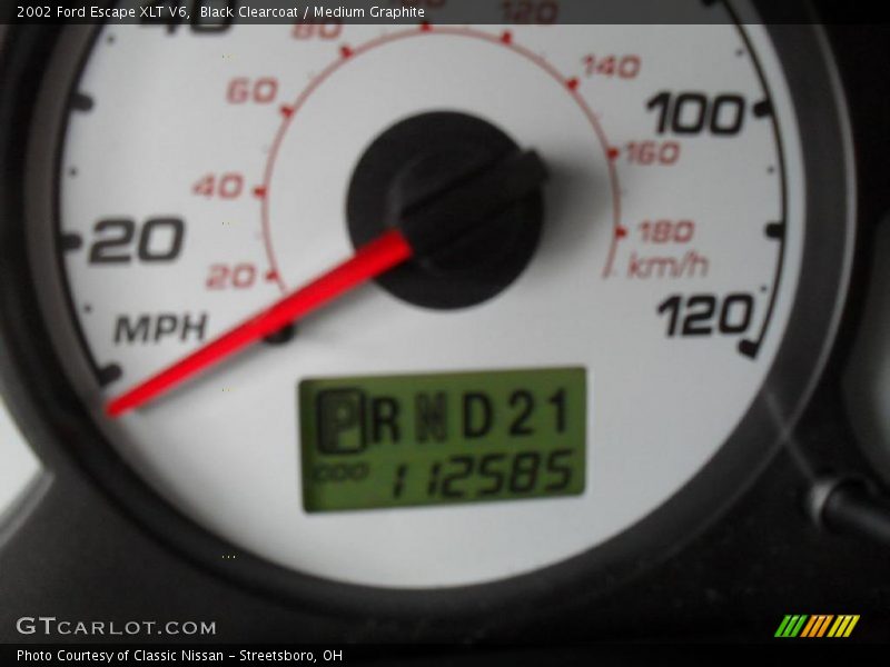 Black Clearcoat / Medium Graphite 2002 Ford Escape XLT V6