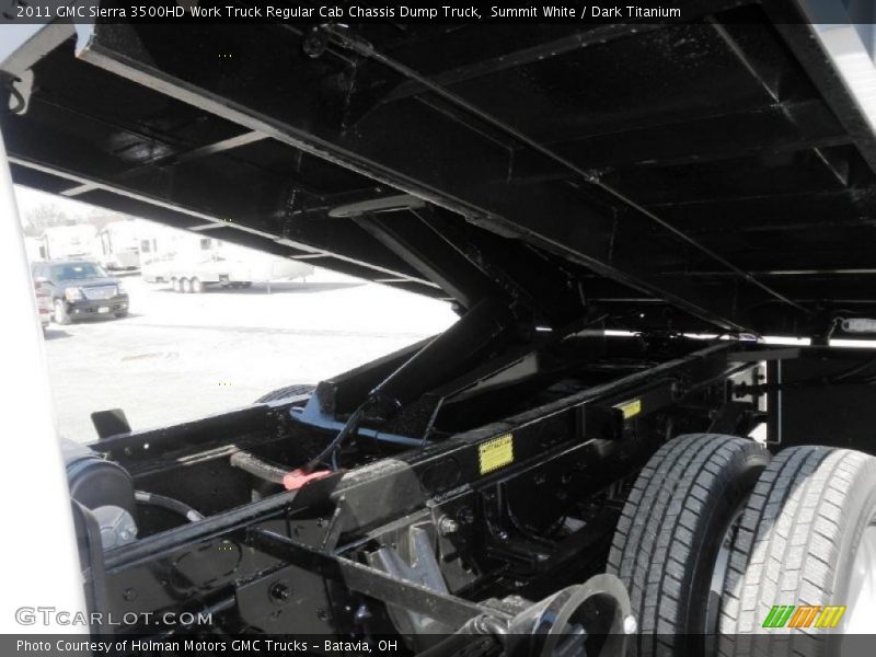 Summit White / Dark Titanium 2011 GMC Sierra 3500HD Work Truck Regular Cab Chassis Dump Truck