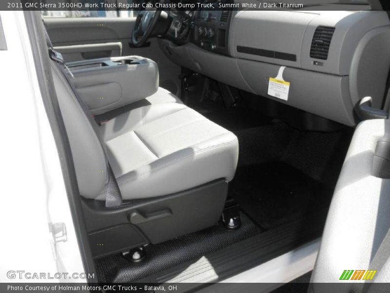 Summit White / Dark Titanium 2011 GMC Sierra 3500HD Work Truck Regular Cab Chassis Dump Truck
