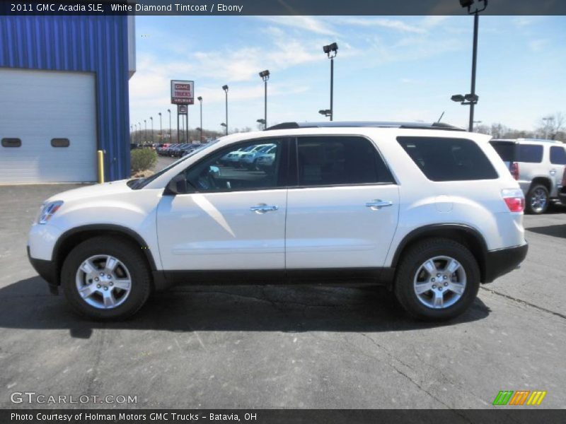 White Diamond Tintcoat / Ebony 2011 GMC Acadia SLE