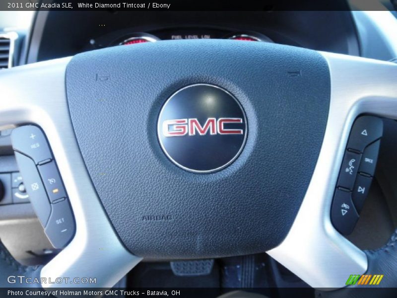 White Diamond Tintcoat / Ebony 2011 GMC Acadia SLE
