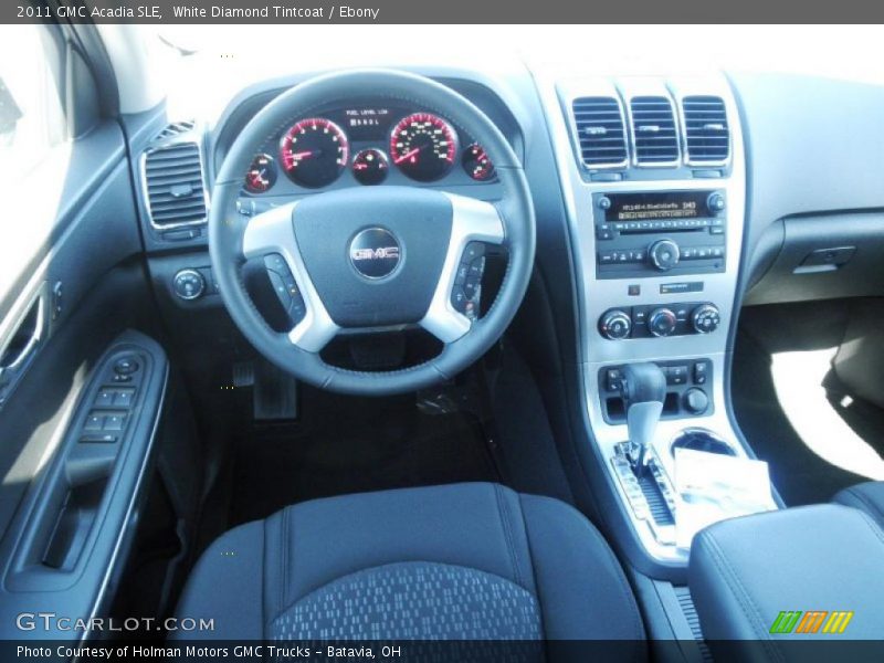 White Diamond Tintcoat / Ebony 2011 GMC Acadia SLE