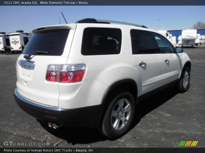 White Diamond Tintcoat / Ebony 2011 GMC Acadia SLE