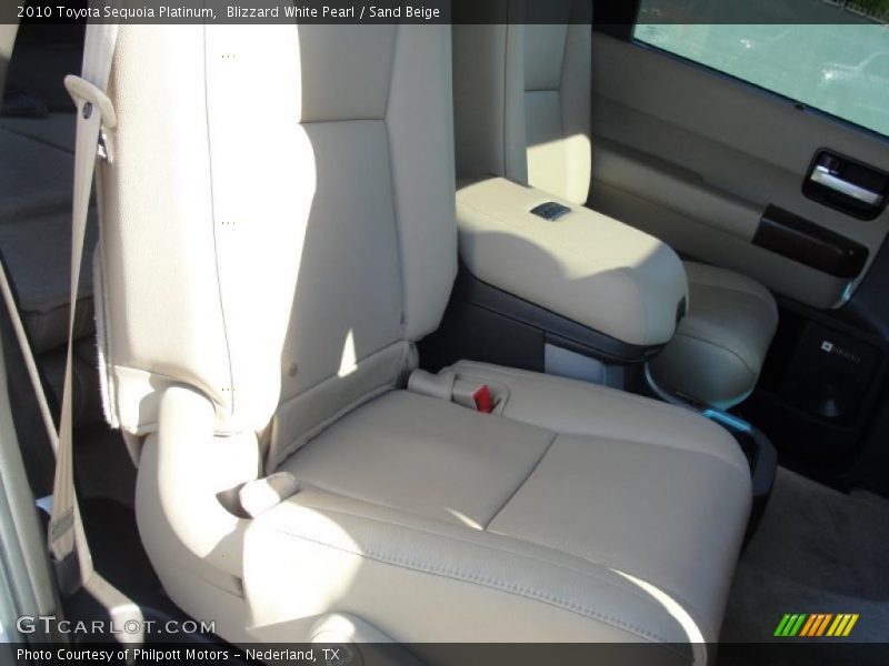 Blizzard White Pearl / Sand Beige 2010 Toyota Sequoia Platinum