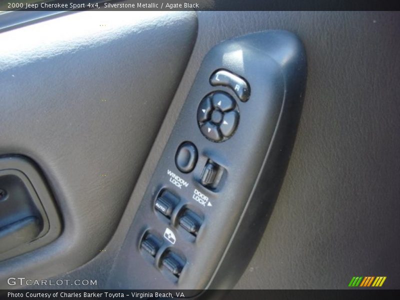 Silverstone Metallic / Agate Black 2000 Jeep Cherokee Sport 4x4