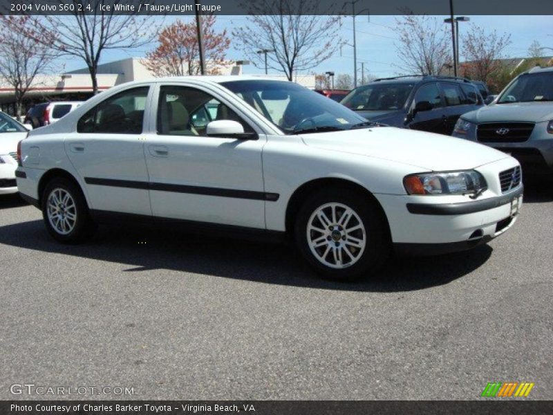 Ice White / Taupe/Light Taupe 2004 Volvo S60 2.4