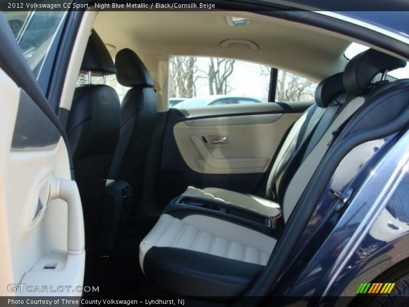 Night Blue Metallic / Black/Cornsilk Beige 2012 Volkswagen CC Sport