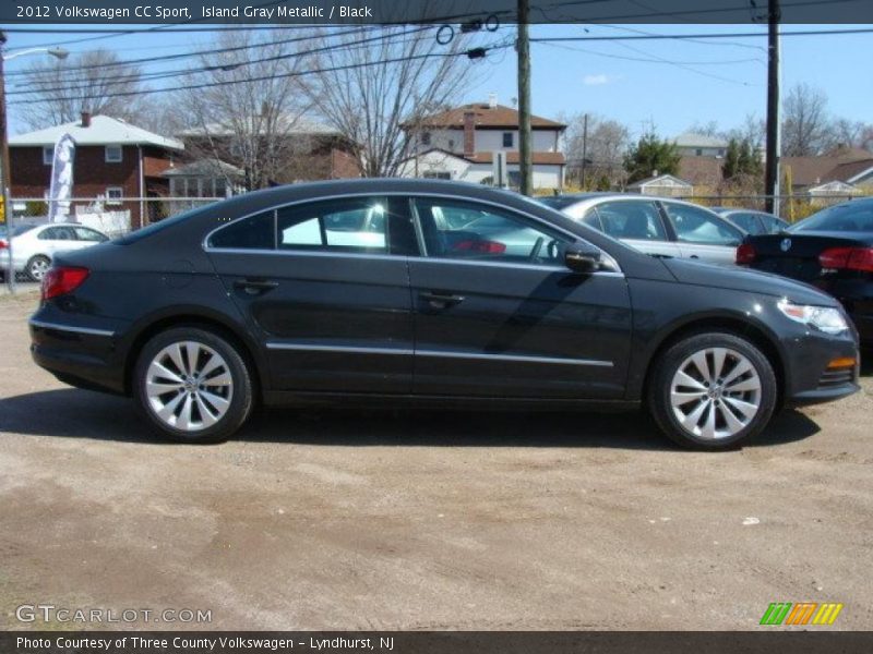 Island Gray Metallic / Black 2012 Volkswagen CC Sport