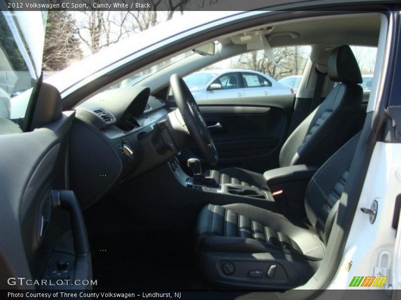 Candy White / Black 2012 Volkswagen CC Sport