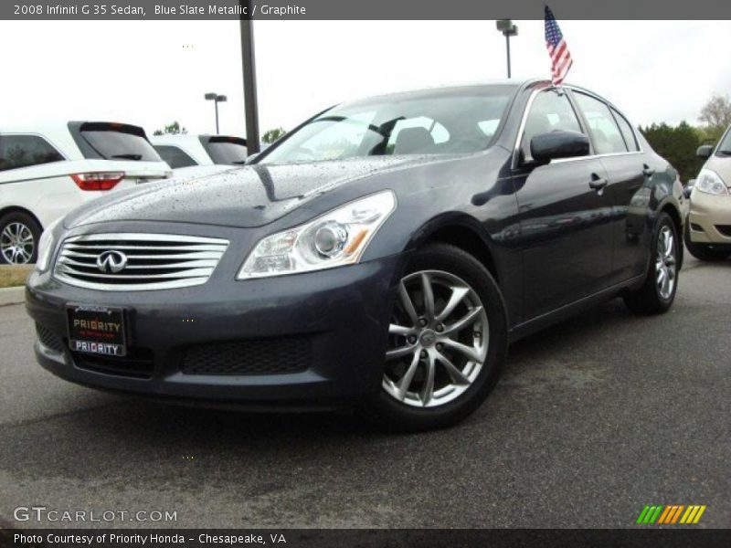 Blue Slate Metallic / Graphite 2008 Infiniti G 35 Sedan