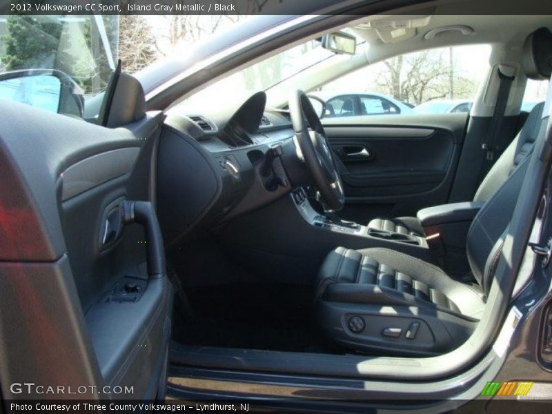 Island Gray Metallic / Black 2012 Volkswagen CC Sport