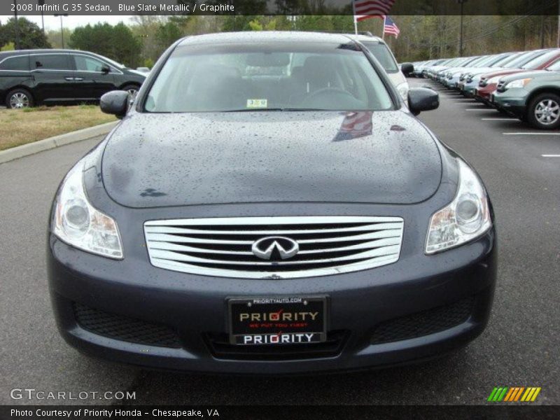 Blue Slate Metallic / Graphite 2008 Infiniti G 35 Sedan
