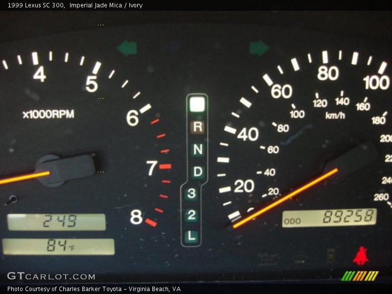 Imperial Jade Mica / Ivory 1999 Lexus SC 300