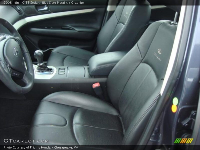 Blue Slate Metallic / Graphite 2008 Infiniti G 35 Sedan