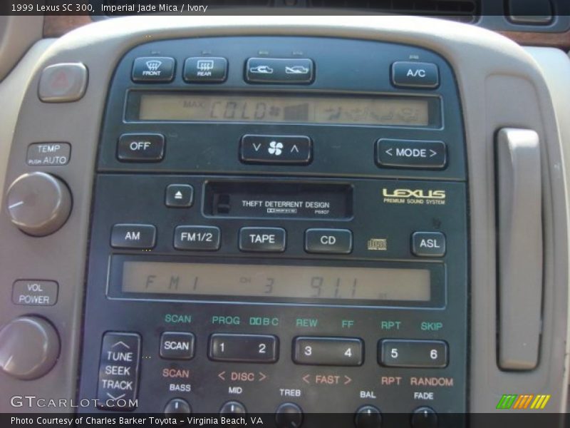 Imperial Jade Mica / Ivory 1999 Lexus SC 300