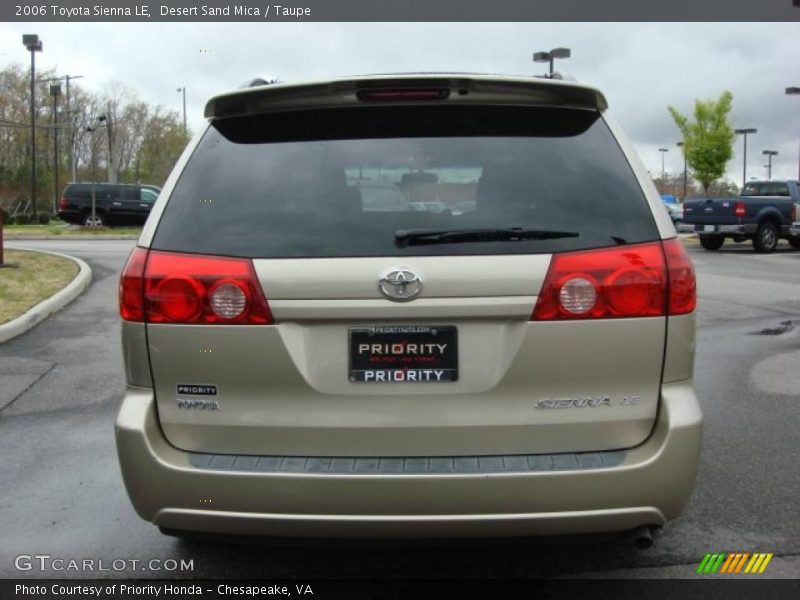 Desert Sand Mica / Taupe 2006 Toyota Sienna LE