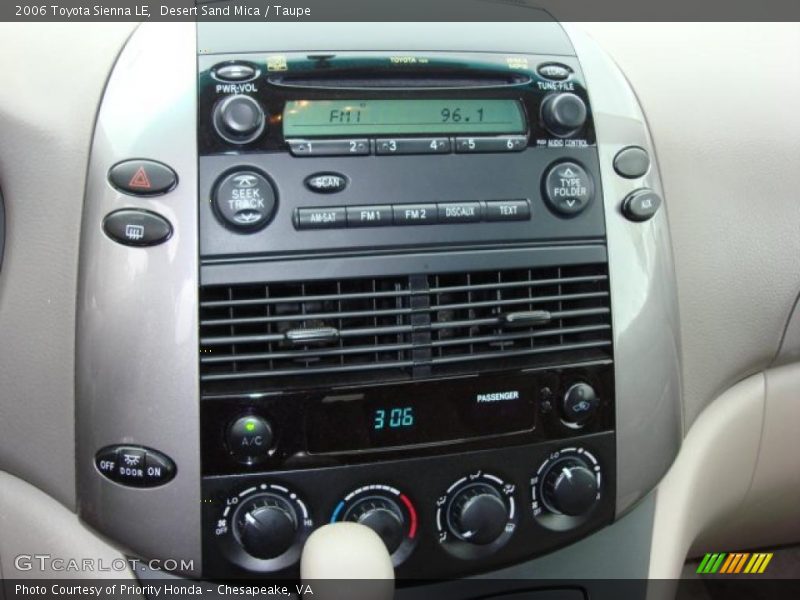Desert Sand Mica / Taupe 2006 Toyota Sienna LE