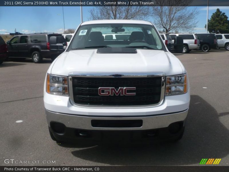 Summit White / Dark Titanium 2011 GMC Sierra 2500HD Work Truck Extended Cab 4x4
