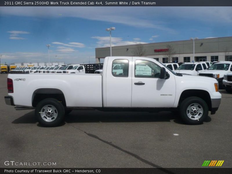 Summit White / Dark Titanium 2011 GMC Sierra 2500HD Work Truck Extended Cab 4x4