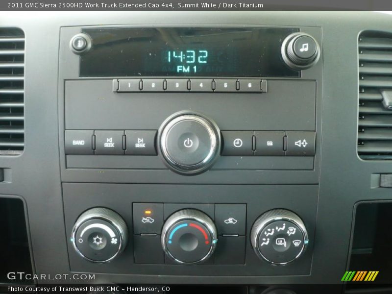Controls of 2011 Sierra 2500HD Work Truck Extended Cab 4x4