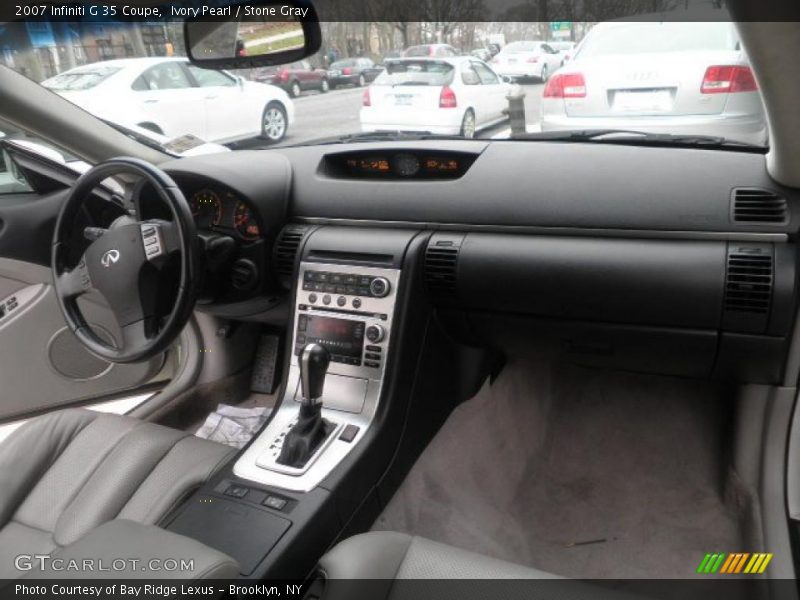 Ivory Pearl / Stone Gray 2007 Infiniti G 35 Coupe