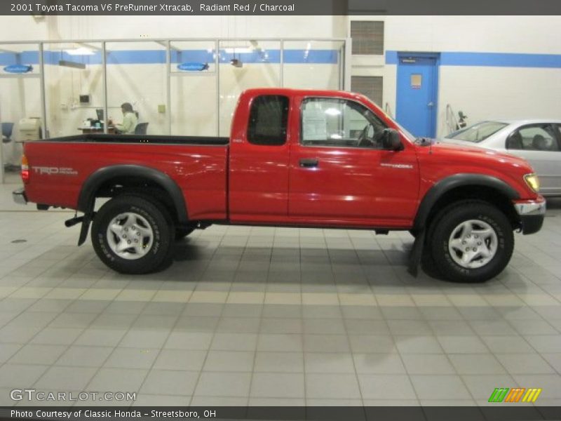 Radiant Red / Charcoal 2001 Toyota Tacoma V6 PreRunner Xtracab