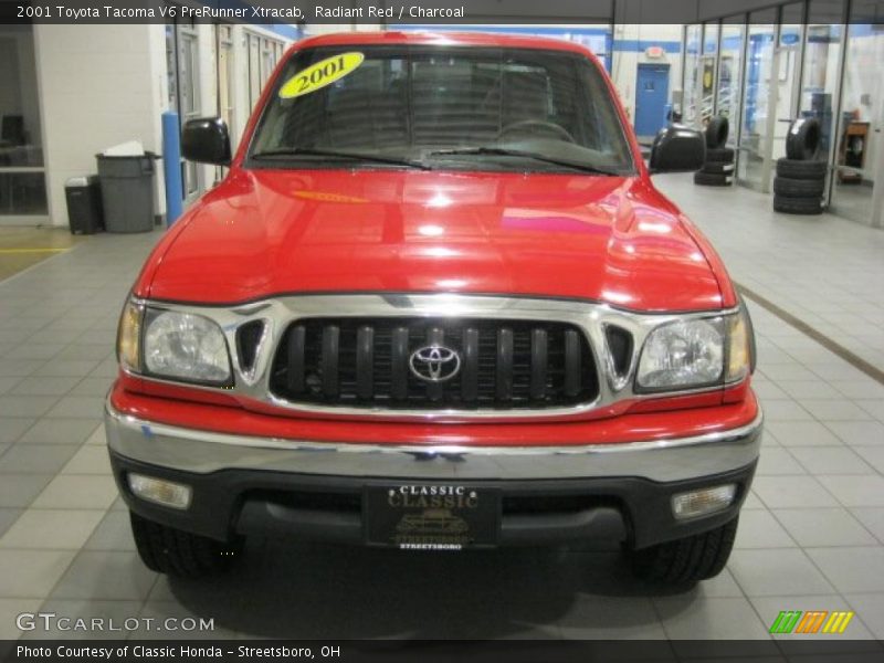 Radiant Red / Charcoal 2001 Toyota Tacoma V6 PreRunner Xtracab