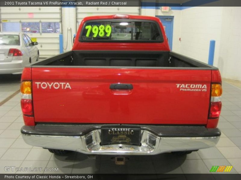 Radiant Red / Charcoal 2001 Toyota Tacoma V6 PreRunner Xtracab