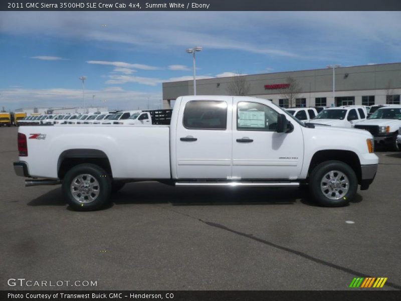 Summit White / Ebony 2011 GMC Sierra 3500HD SLE Crew Cab 4x4