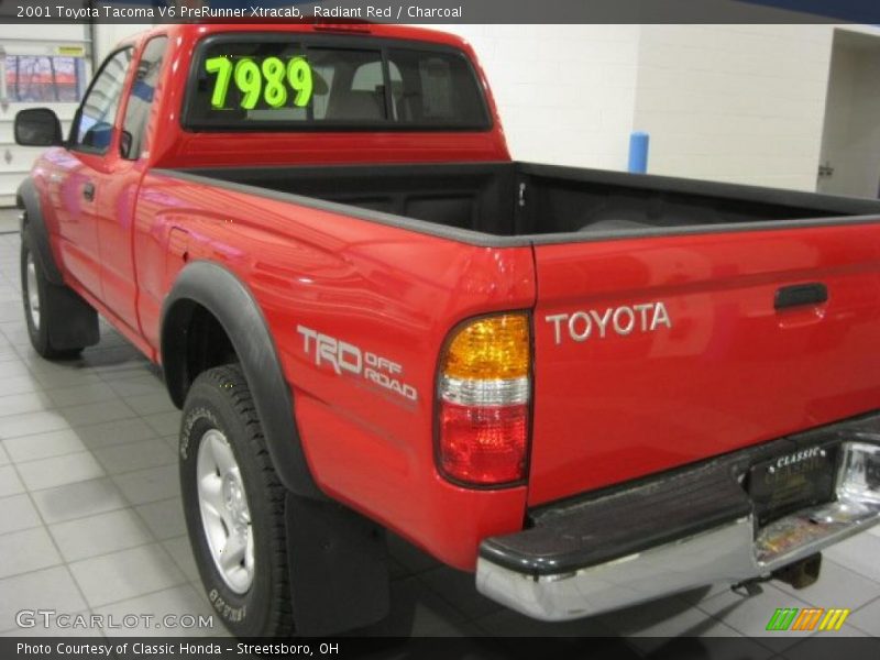 Radiant Red / Charcoal 2001 Toyota Tacoma V6 PreRunner Xtracab