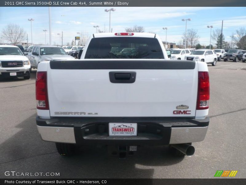 Summit White / Ebony 2011 GMC Sierra 3500HD SLE Crew Cab 4x4