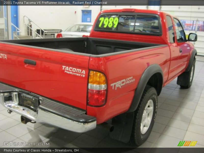 Radiant Red / Charcoal 2001 Toyota Tacoma V6 PreRunner Xtracab