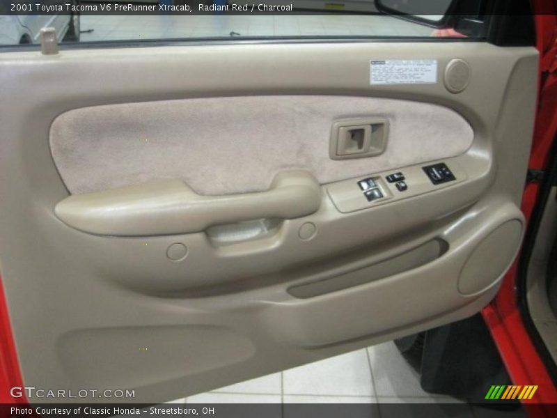 Radiant Red / Charcoal 2001 Toyota Tacoma V6 PreRunner Xtracab