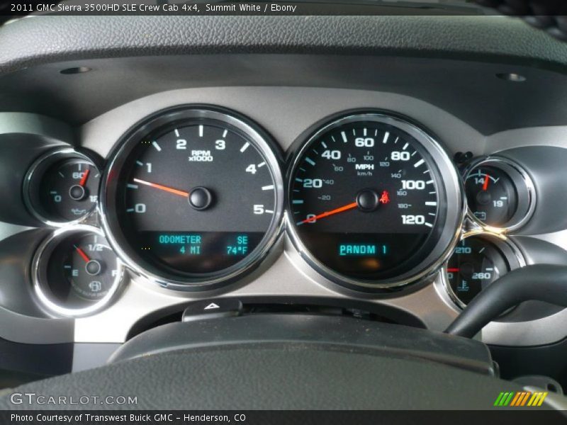 Summit White / Ebony 2011 GMC Sierra 3500HD SLE Crew Cab 4x4